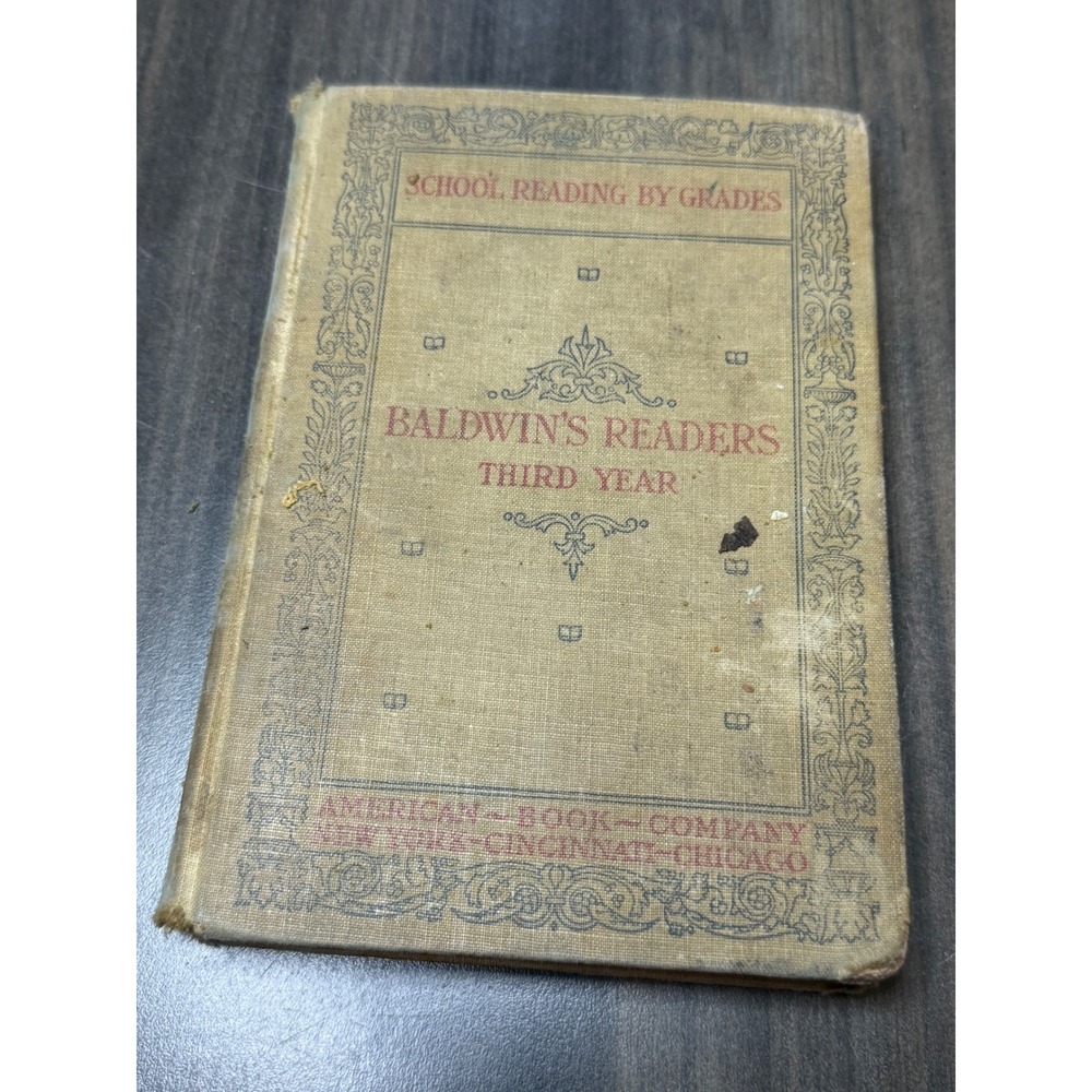 Baldwin's Readers Third Year 1897 American Book‎ Company Antique School Textbook
